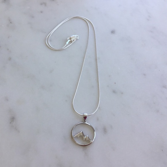 Sterling Silver Mountains Necklace - Picture 4 of 14